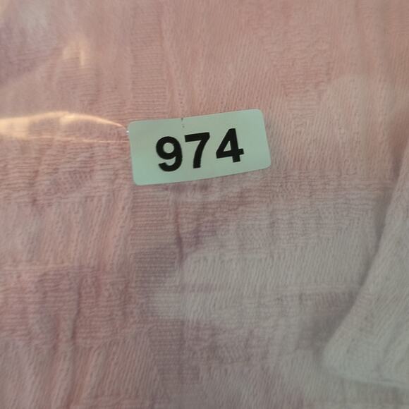 Chico's Blazer Women's Size 12 Pink Long sleeve Button Up Multi Pocket Crinkle - Picture 10 of 10